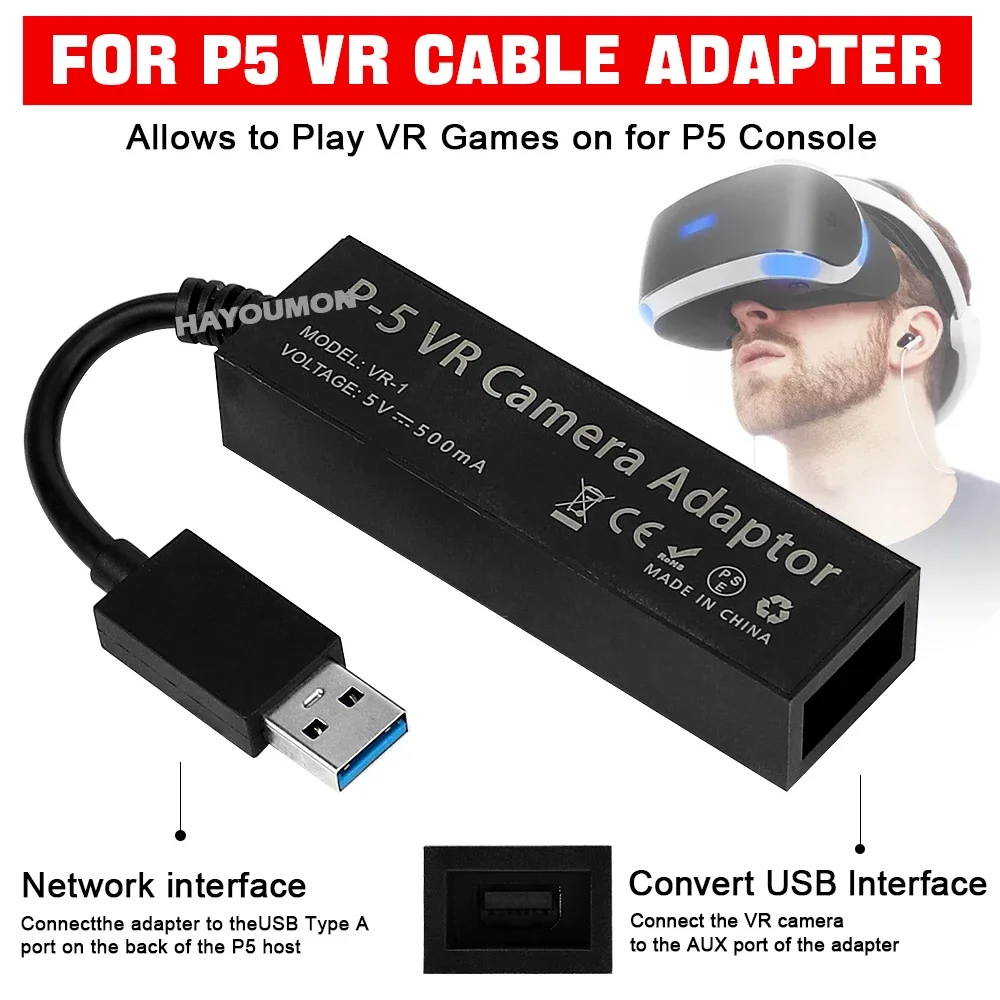 Gaming Console Buttons - Adapter kabla PS5 VR do konsoli