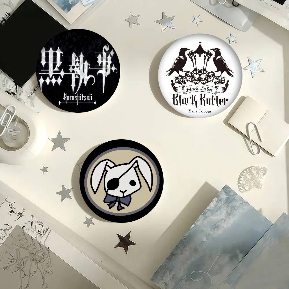 Gaming Console Buttons - Anime Czarne logo Butler horror Nowe