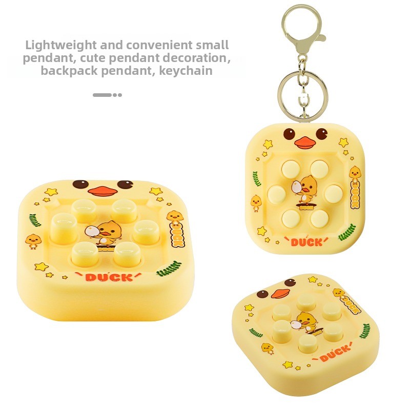 Gaming Console Keychain - Konsola do gry Whack-a-Mole, kreskówkowa konsola