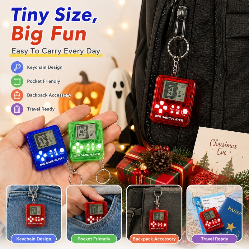 Mini konsola do gry Tetris, br – Gaming Console Keychain recenzja i cena