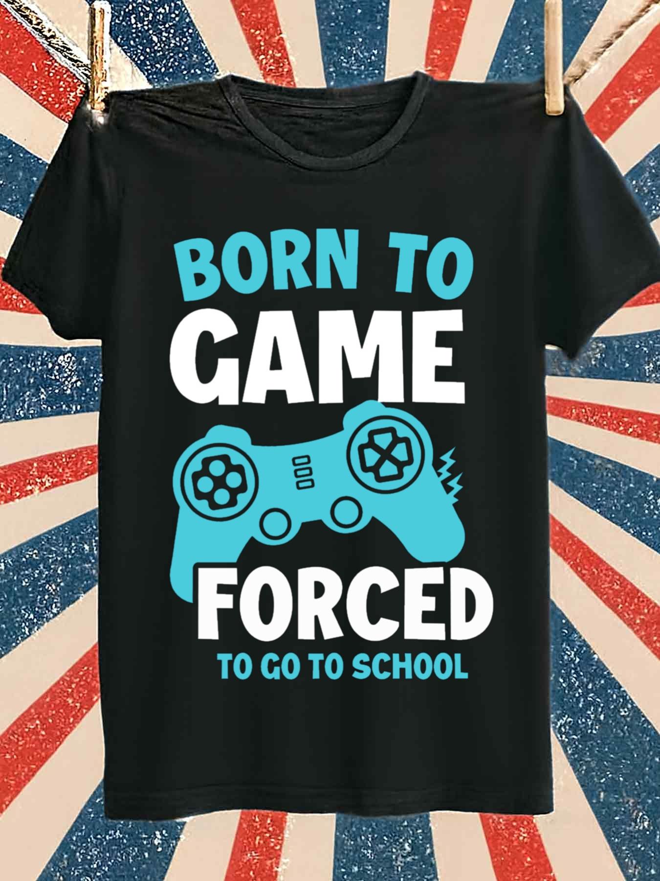 Koszulka męska Born to Game -  – Gaming Console All recenzja i cena